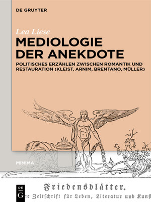 cover image of Mediologie der Anekdote